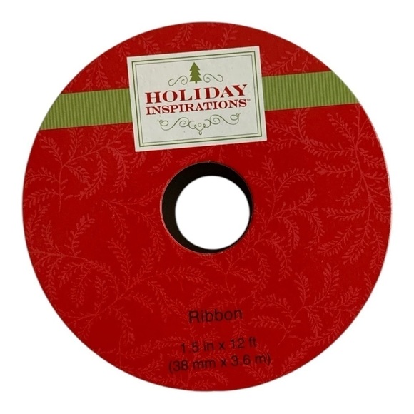 HOLIDAY INSPIRATIONS Ribbon Gold Holiday Ribbon Gift Wrap Wired Edge Xmas Ribbon - Picture 3 of 3